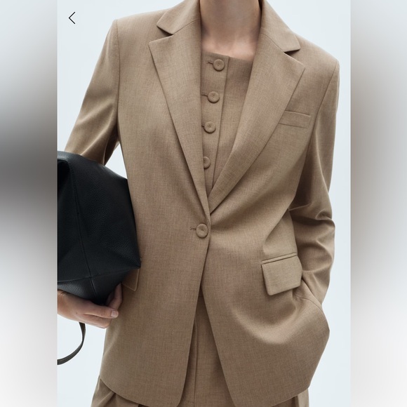 Mango Tan Blazer & Suit Jacket - Picture 1 of 7